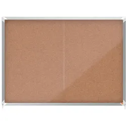 nobo Schaukasten, Schiebetür, Kork-Rückwand, 18 x DIN A4