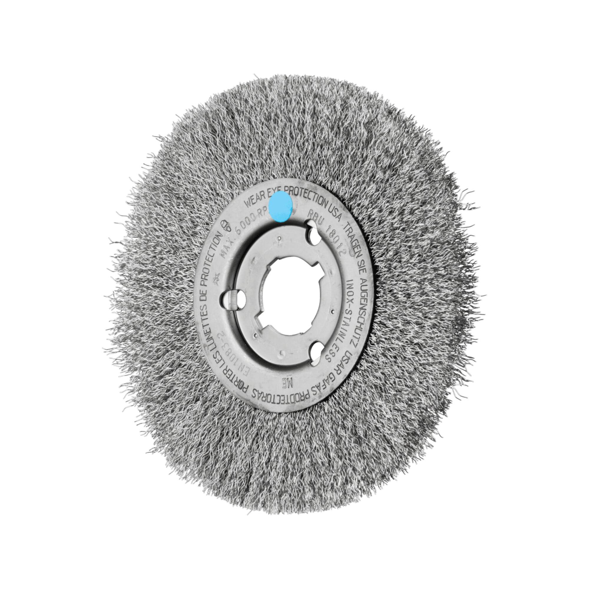 PFERD TOOLS Rundbürste schmal ungezopft RBU Ø180x12xvariable Bohrung Edelstahl-Draht-Ø0,30 (43505202)