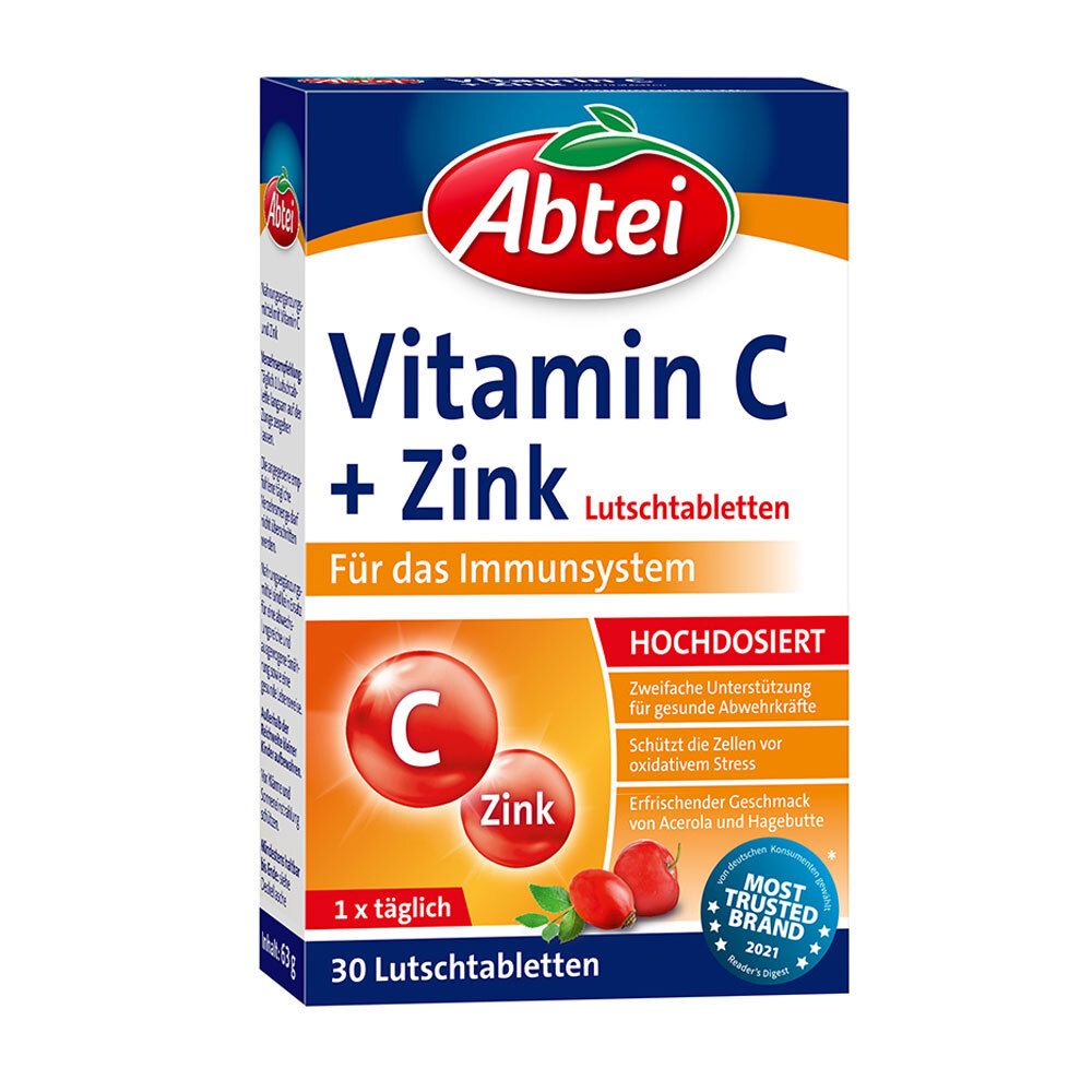 Abtei Vitamin C plus Zink Lutschtabletten 30 St