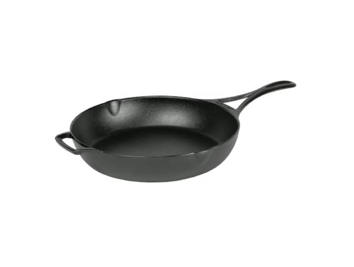 Lodge Blacklock Gusseisenpfanne 26 cm, leicht, dreifach eingebrannt schwarz, PFAS-frei, PFOA-frei, für Induktion, Backofen, Grill und Lagerfeuer
