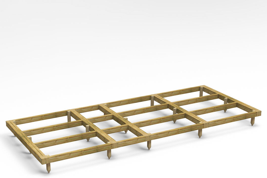 Powersheds 14 x 6ft Pressure Treated Timber Base Kit 10cm H X 179cm W X 425.8cm D