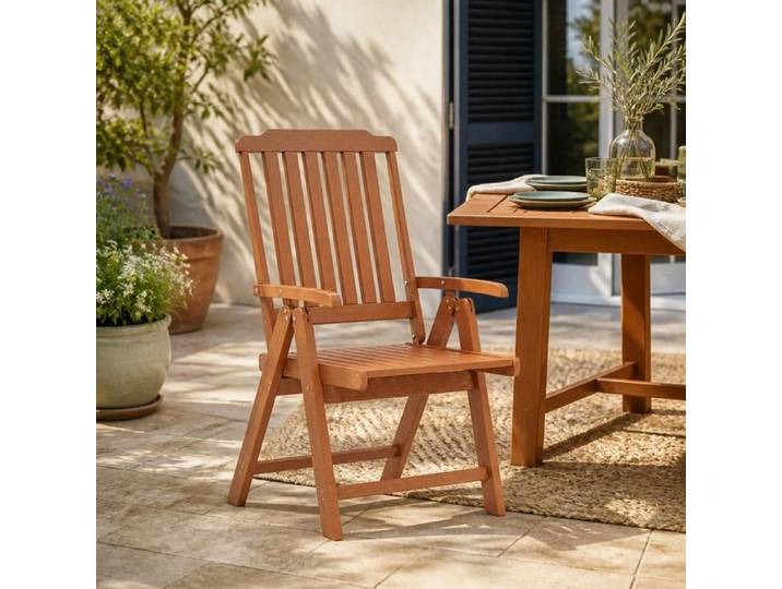 Chaise pliable - PAGE LIVING - PAGE Living - HDPE - Accoudoirs larges - Résistante aux intempéries