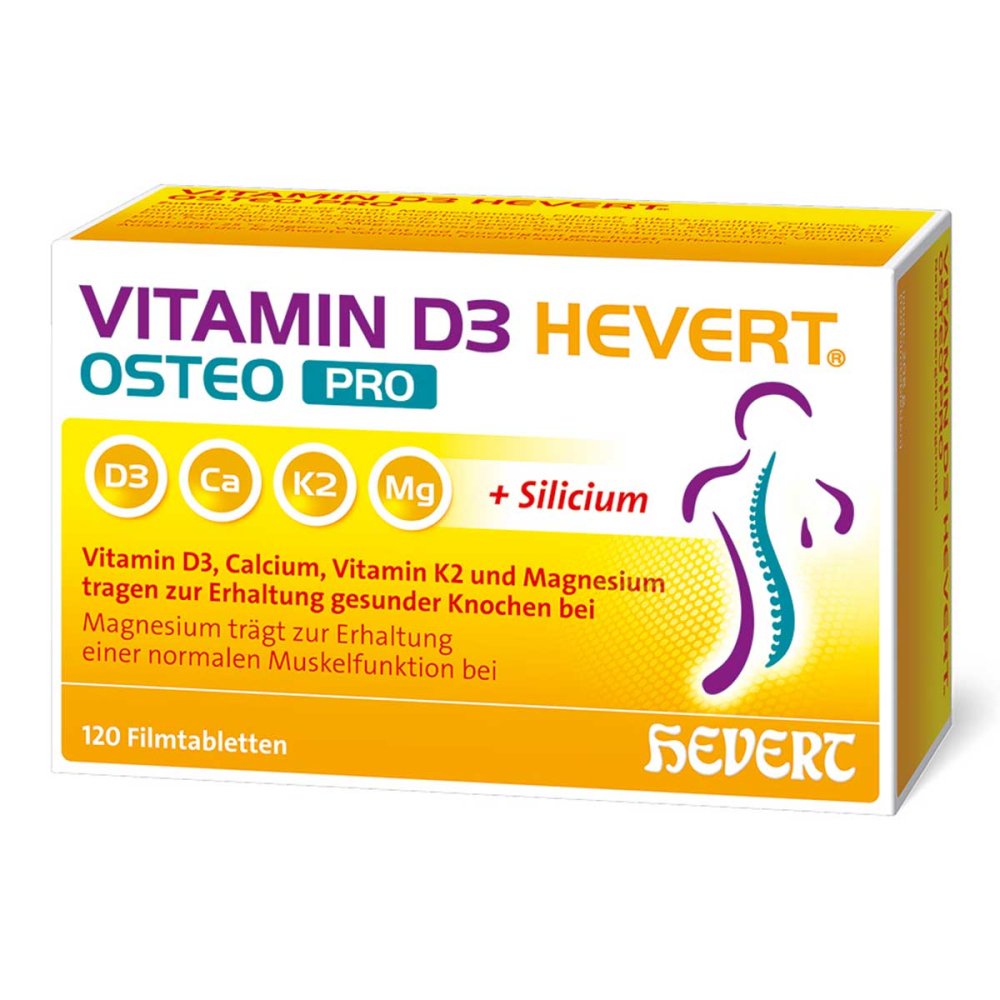 Hevert-Arzneimittel GmbH & Co. KG Vitamin D3 Hevert Osteo Pro Filmtabletten 20372471
