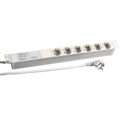 EFB Elektronik 691689K Verlängerungskabel 2 m 6 AC-Ausgänge Drinnen Grau