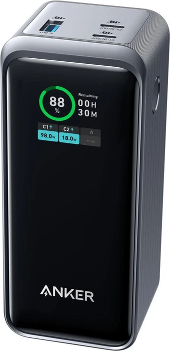 Anker Prime PowerBank 20.000mAh (200W) schwarz 2x USB-C 1x USB-A inkl. Display black
