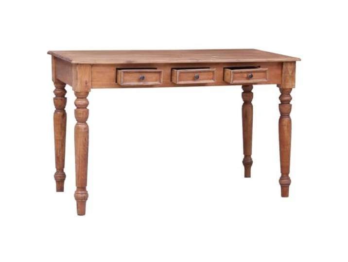 MNCVXAXG Schreibtisch mit Schubladen 117 x 57 x 75 cm aus Rustikal Vintage, 3 Schubladen, Flurtisch, Konsole, einfache Montage