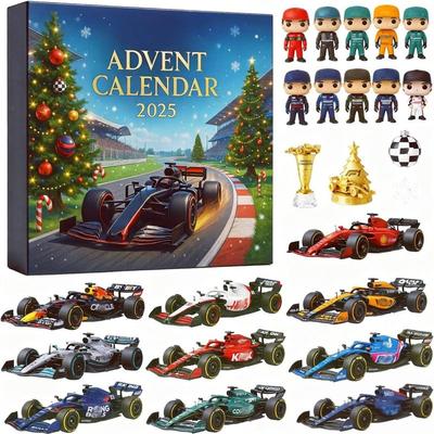 Christmas Arrival Calendar Countdown, Four wheel Drive Racing Car Surprise Blind Box Tree Pendant Christmas Arrival Calendar Countdown, Four wheel Drive Racing Car Surprise Blind Box Tree Pendant