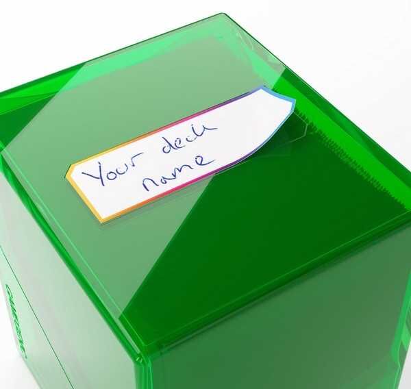 Gamegenic Bastion 100+ XL Deck Box Green for Trading Card Games, Holds 100+ Double-Sleeved Cards, Secure Click-Lock Closure