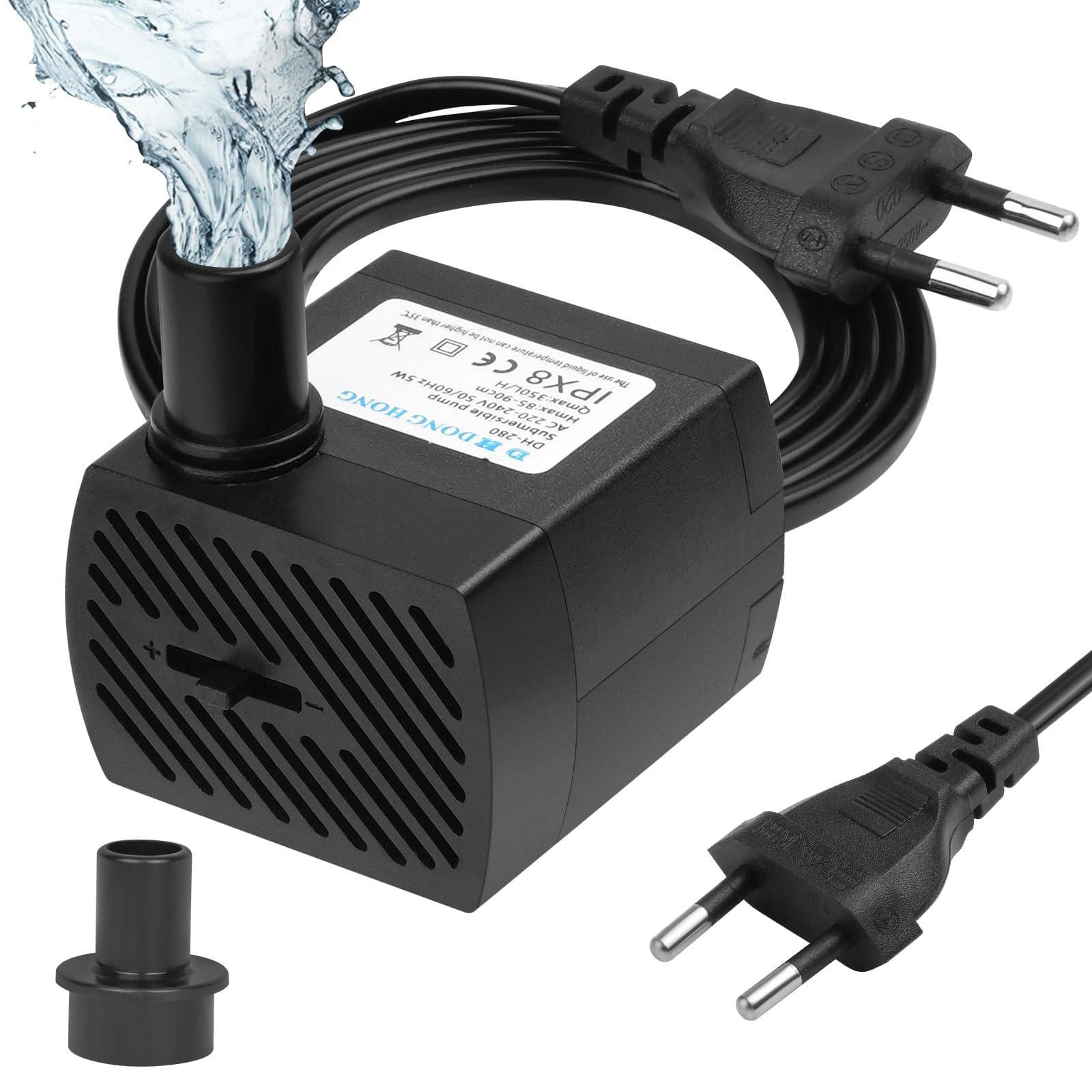 Selius Mini dompelpomp, 350 L/H, 5 W, ultrastille aquariumpomp