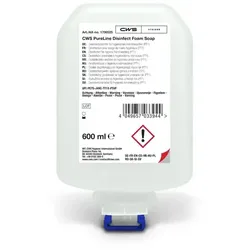 Schaumseife CWS PureLine Disinfection Foam 600 ml antibakterieller Schaum, vegan, dermatologisch bestätigt