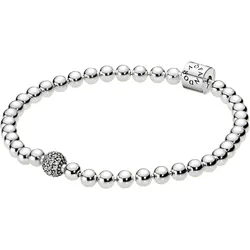 Pandora 598342CZ Armband für Frauen Beads & Pavé, 17 cm