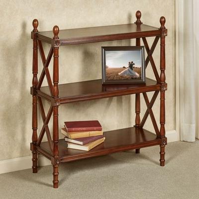 Touch of Class Williamsburg Three Tier Floor Shelf Natural Cherry, Three Tier, Natural Cherry