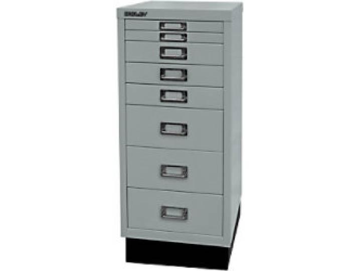 Bisley Schubladenschrank 8 Schübe Silber 279 x 380 x 670 mm