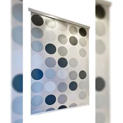 Ersatzrolle Halb-Kassetten Duschrollo 140x240 cm Retro