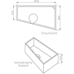 Neuesbad Wannenträger für Polypex Ego 160x100/60 re SW85359