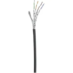 Renkforce RF-4965870 RJ45 Netzwerkkabel, Patchkabel CAT 6 S/FTP 30m Schwarz mit Rastnasenschutz, ve (S/FTP, CAT6, 30 m), Netzwerkkabel