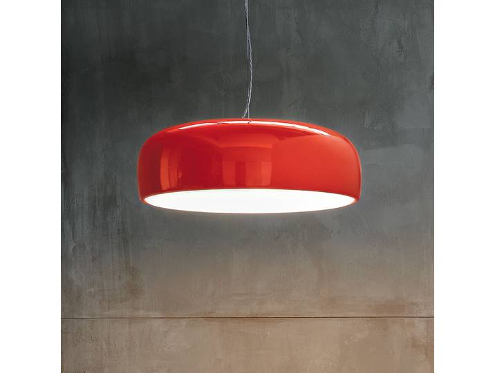 Suspension Smithfield S Pro Rouge - FLOS - Salon / séjour - Design - Métal - À ampoule unique