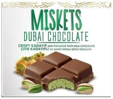 Miskets Dubai Chokolade Mælk, Misket, 100g
