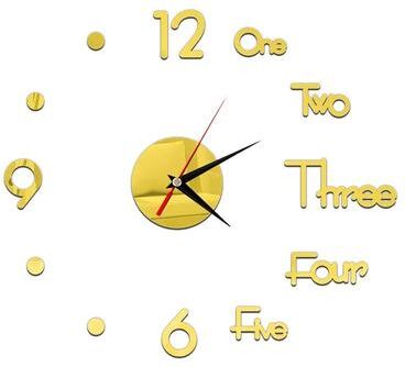 Inspire Essentials Modern DIY Mirror Wall Clock Frameless Decorative Wall Clock Sticker 17
