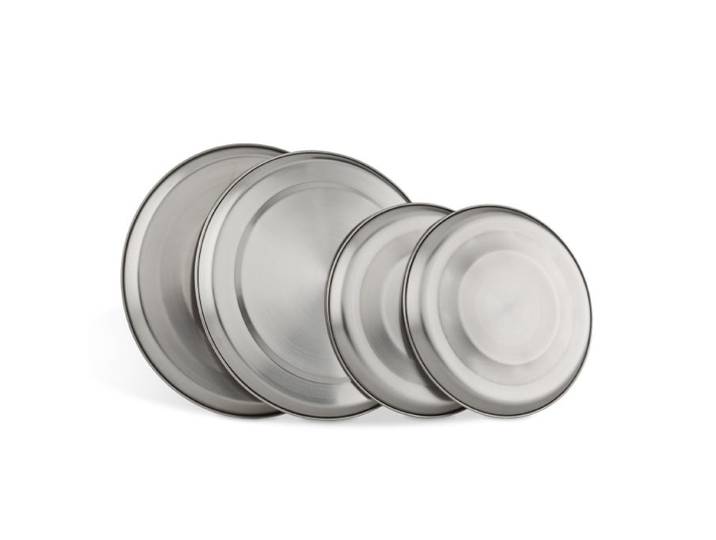 Relaxdays Cache plaque électrique inox 4 pièces