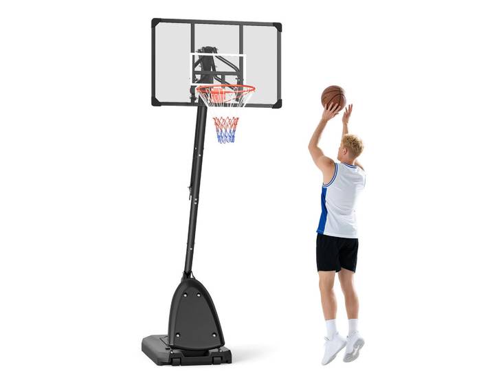 ComfortXL Basketballständer De-10430 Schwarz, Metall, 70.5x111 cm, Freizeit & Co, Sport & Fitness