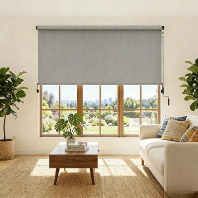 Royalcraft Solar Crank Outdoor Roller Shade with Teslin, No Cassette
