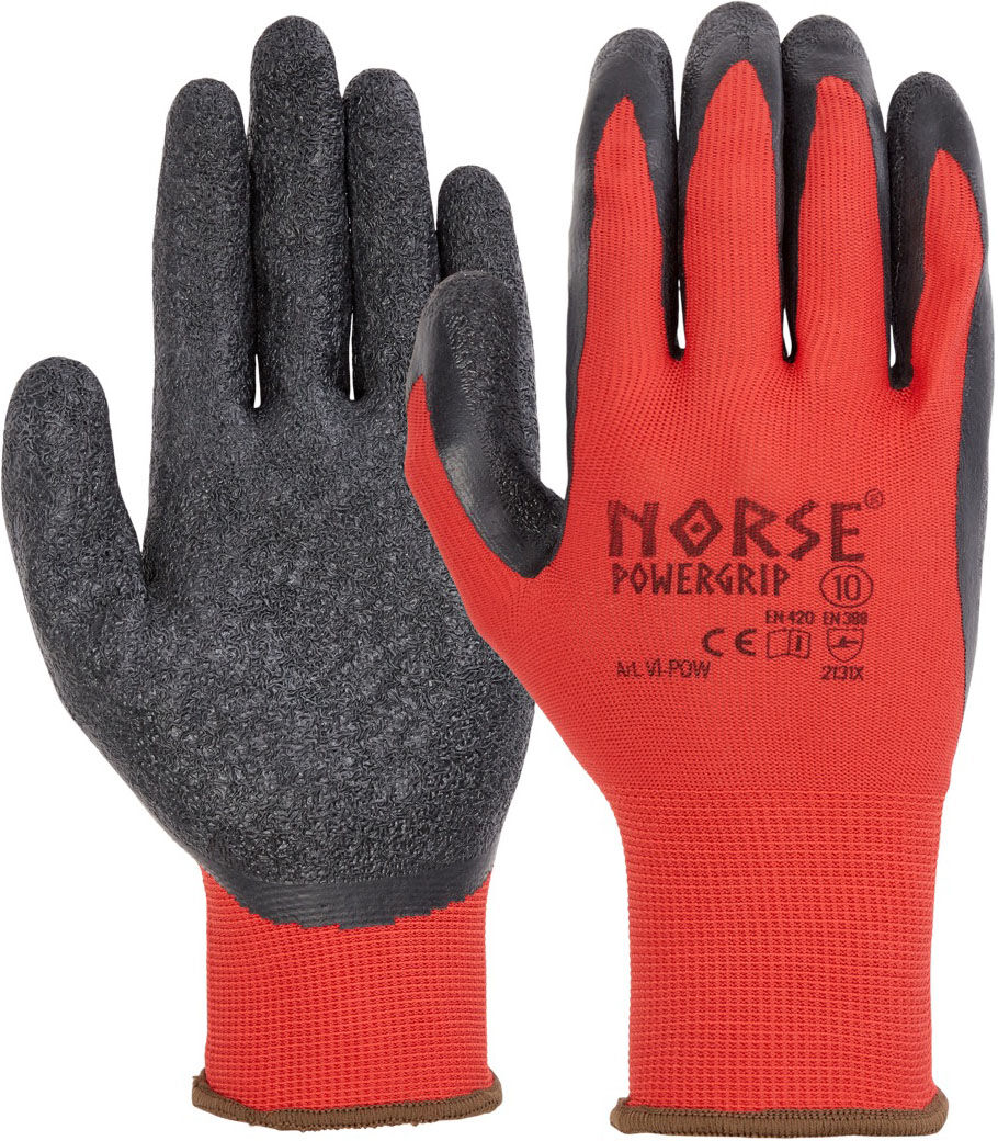Norse Powergrip Handske   Montagehandsker / Arbejdshandsker-Rød-7