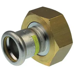 Logafix Edelstahl Gas Anschlussverschraubung i/i 22xG1 1/8 M-Presskontur