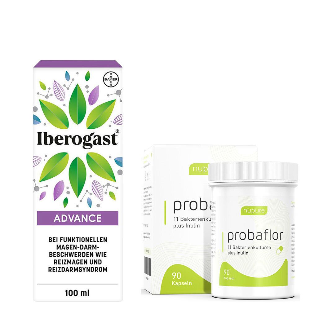 Iberogast Advance und nupure probaflor 1 St Set
