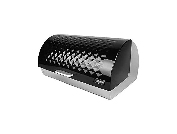 Maestro Broodtrommel, schuifdeksel, brood- en gebakbewaardoos, elegant design, roestvrij staal, broodtrommel