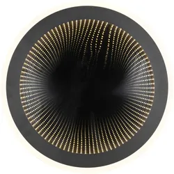 Reality, Deckenleuchte, LED-Deckenleuchte GLACE, R67681132, 21,5W, 2600lm, schwarz (2600 lm)