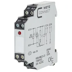 Metz Connect Koppelbaustein KRA-M8/21-21 24AC/DC