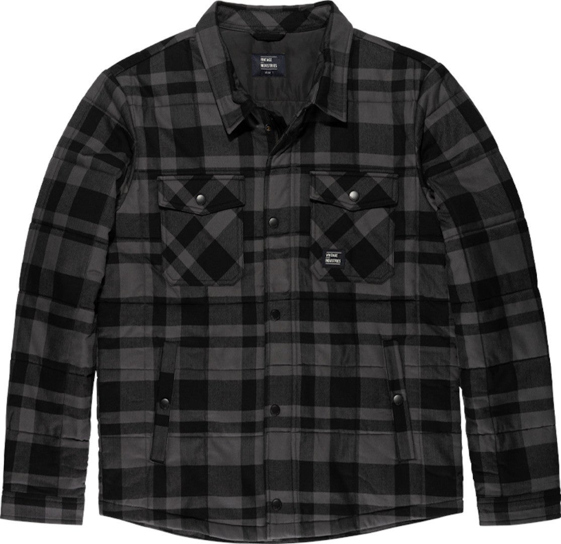 Vintage Industries Square Padded Hemd 3545-Greycheck-L