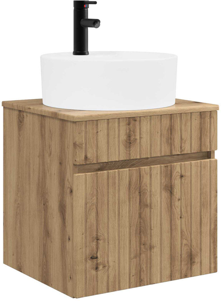 Ebern Designs 490 mm Bathroom Vanity Artisan Oak