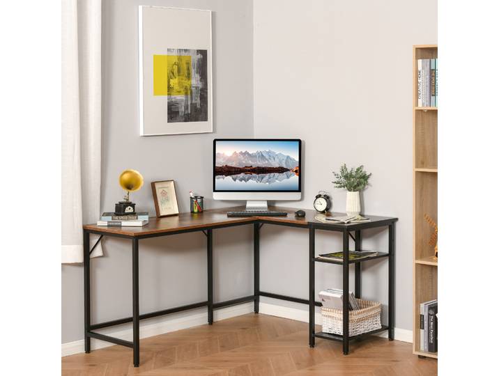Bureau Industriel Bois/Métal Noir Design