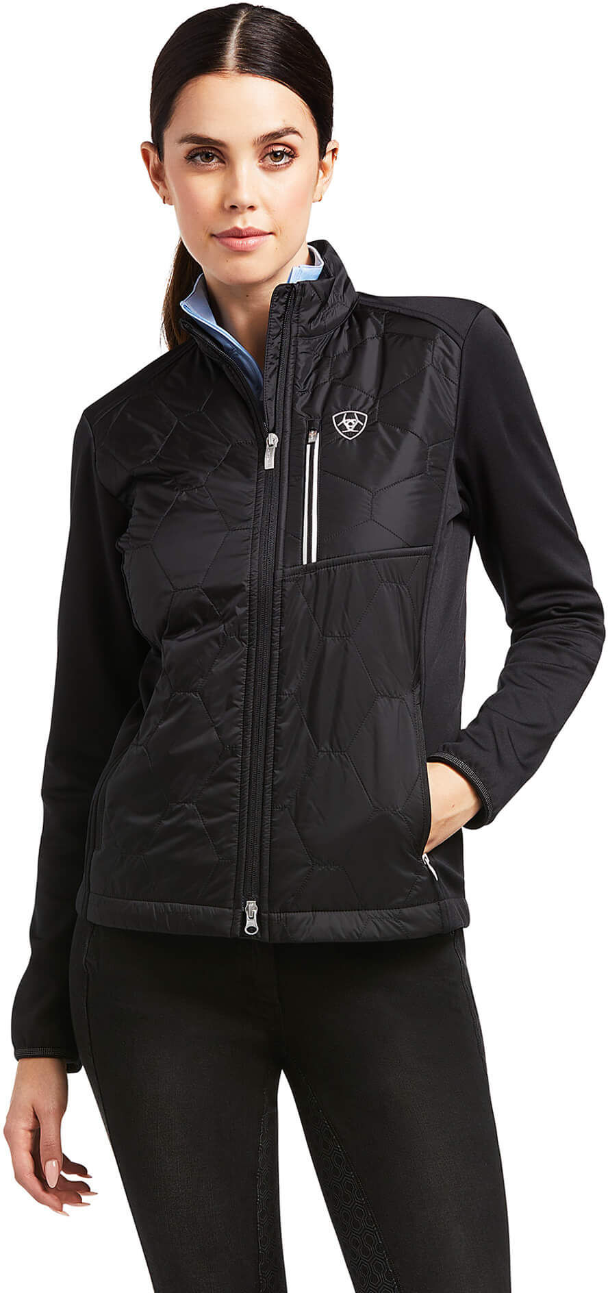 Women's Fusion Insulated Jacket in Black, Size: Medium by Ariat