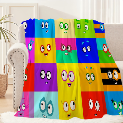 Shop Station Classic Cartoon Flannel Blanket Soft Cartoon Throw Blanket For Bed, Sofa, Travel & Picnic b 39.37 59.06 In