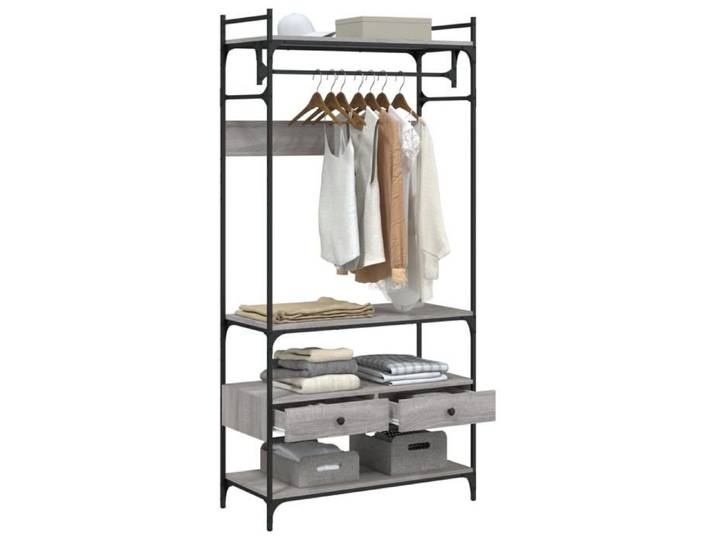 CHIC Armoire à Tiroirs Sonoma Gris 89 x 39 x 184 5 cm avec charge maximale 20 kg &jvt52e