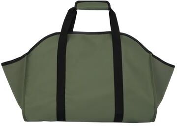 Market Central Heavy Duty Firewood Carrier Bag Large Capacity Log Tote With Sturdy Handles green