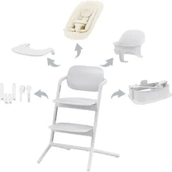 Cybex Bundle Treppenhochstuhl Lemo 2.0 5-in-1 Set, weiss