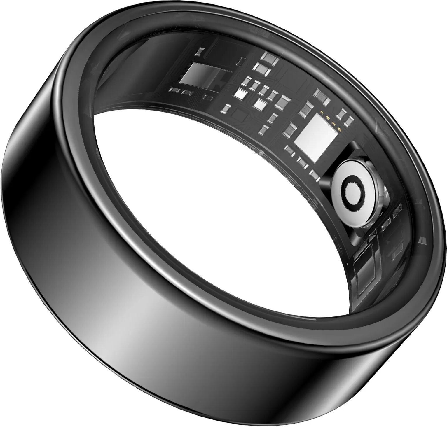 INF IP68+5ATM Wasserdichter Smart Ring – Überwachen Sie Ihre Gesundheit und bleiben Sie verbunden Schwarz 12