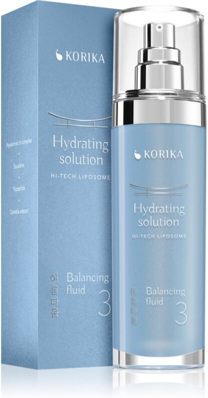 KORIKA HI-TECH LIPOSOME Hydrating solution Balancing fluid Leichte Feuchtigkeitsemulsion 120 ml