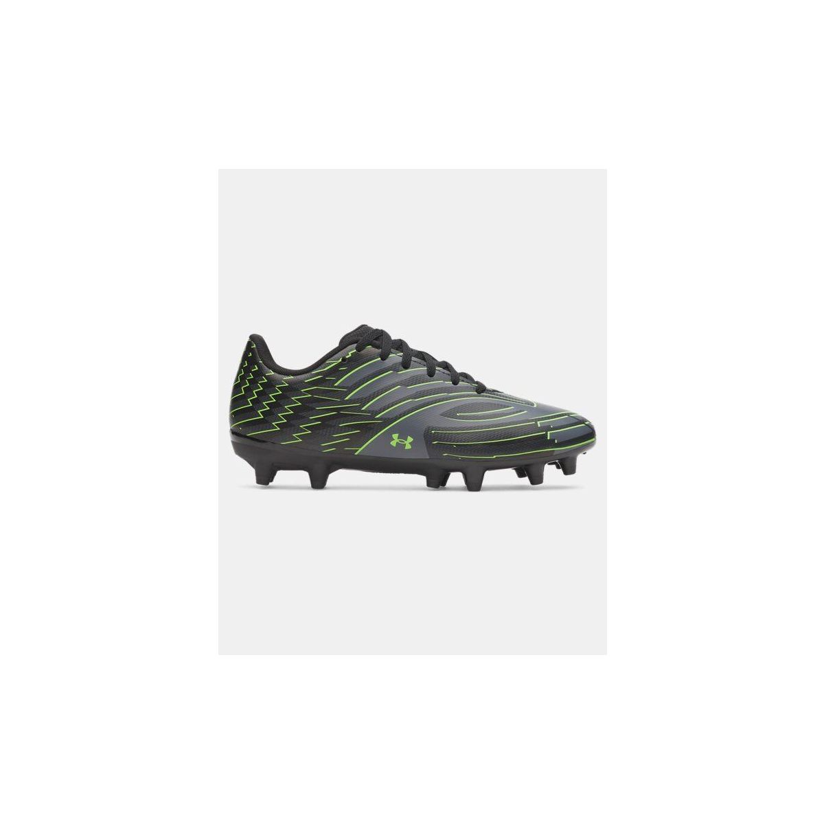 Under Armour Shadow Club 4 FG Jr black hyper green (001) 10K 6006237-001-10K