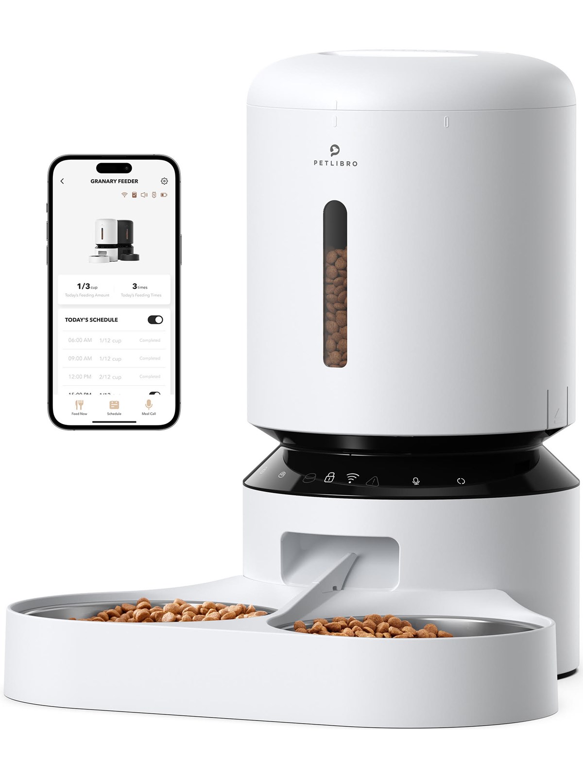 Petlibro GRANARY WIFI DUAL FOOD TRAY WHITE 5L