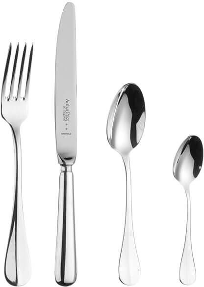 Arthur Price of England Baguette Sovereign Silver Plate 24 Piece Cutlery Box Set