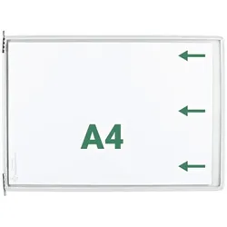 Tarifold 10er Set Sichttafeln DIN A4 Öffnung schmale Seite weiß