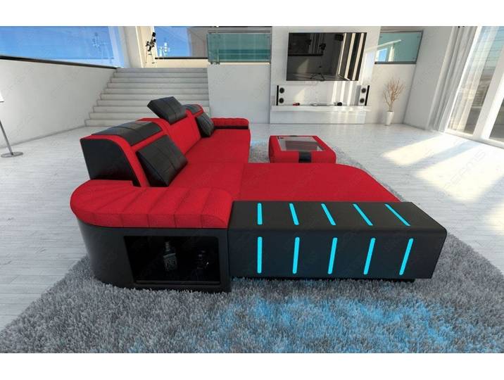Ecksofa Bellagio L-Form aus Stoff