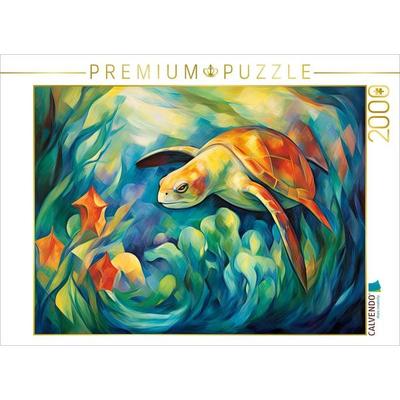 CALVENDO Puzzle Meeresschildkröte | 2000 Teile Lege-Größe 90x67cm Foto-Puzzle für glückliche Stunden, Sonstige von , Calvendo Puzzle