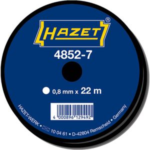 Hazet Schneidedraht 4852-7, Ø 0,8 mm, gedreht, für Windschutzscheiben, 22 m