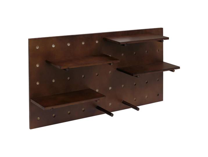 Jamb Wandpaneel Braun Komplett-Set, Holz, 50x100x1 cm, Wandverkleidung